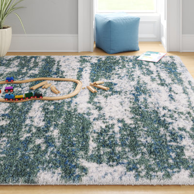 Difiore Abstract Green/Beige Area Rug