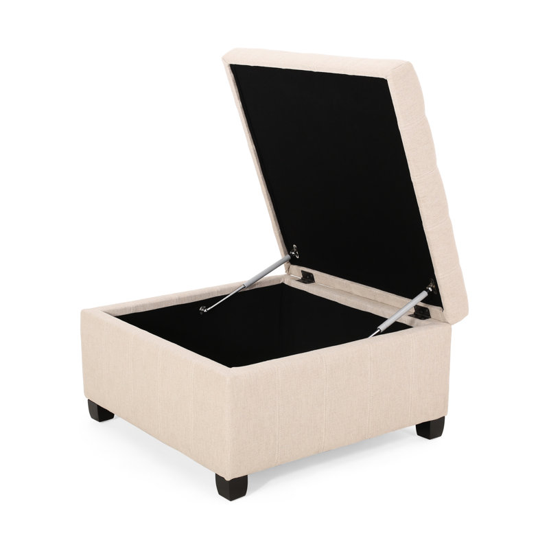 Rangement contemporain en blé avec couvercle et pieds en bois de bouleau pour la couleur de la chambre à coucher, offrant un design confortable
