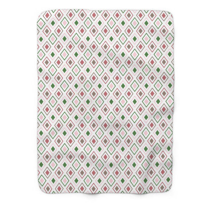 Pink Green Aura - 1 Piece Premium Sherpa Blanket
