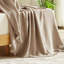 Jeté 100% coton mousseline - 4 couches de gaze tissée avec frange, couverture douce, légère et respirante pour le lit, le canapé ou le voyage-116850067-116850065