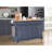 Kitchen Island With Rubber Wood Countertop, Kitchen Cart On 5 Wheels With Storage Cabinet And 2 Top Drawers And A Center Double Layered Storage Drawer-63538177