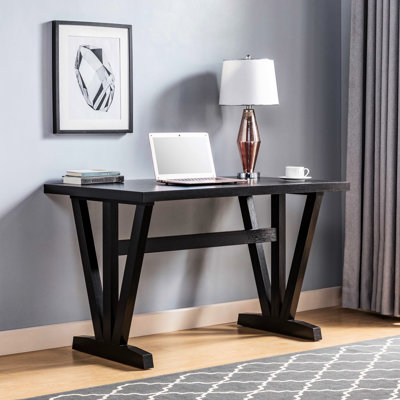 Table de salle à manger rectangulaire foncé, 4 places, entretoise de pieds pour la stabilité, eau 24 heures, 49 lb, 30 po de hauteur