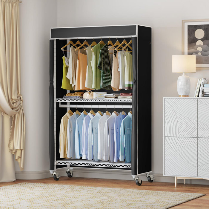 Rebrilliant Machara 46.1'' Metal Clothing Rack | Wayfair