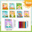 Mini-livres de coloriage de Pâques en vrac, 24 mini-livres de coloriage de Pâques pour enfants