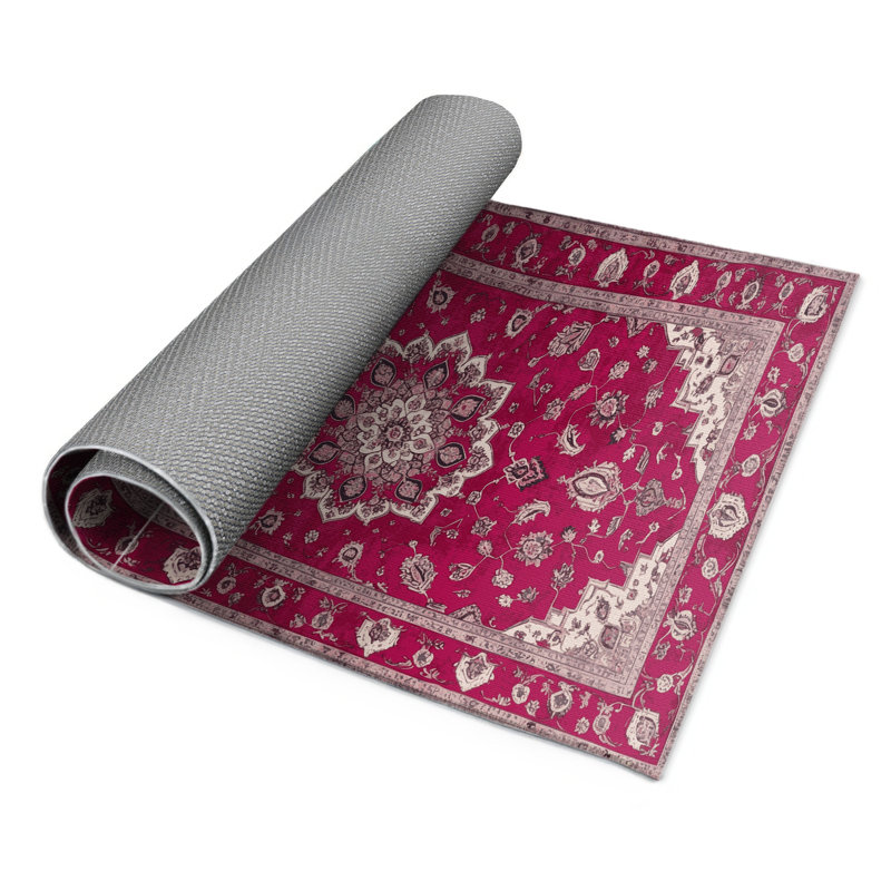 Tabriz Purple Indoor and Outdoor Area Rug, Rectangle 8' x 10'