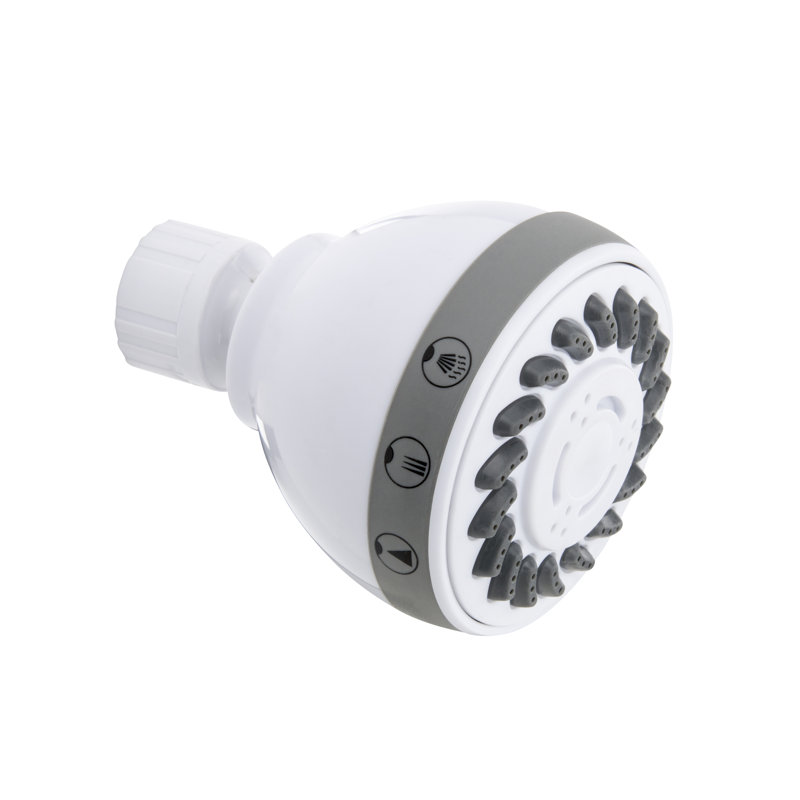 Pomme de douche à massage réglable Stylewise, Blanc