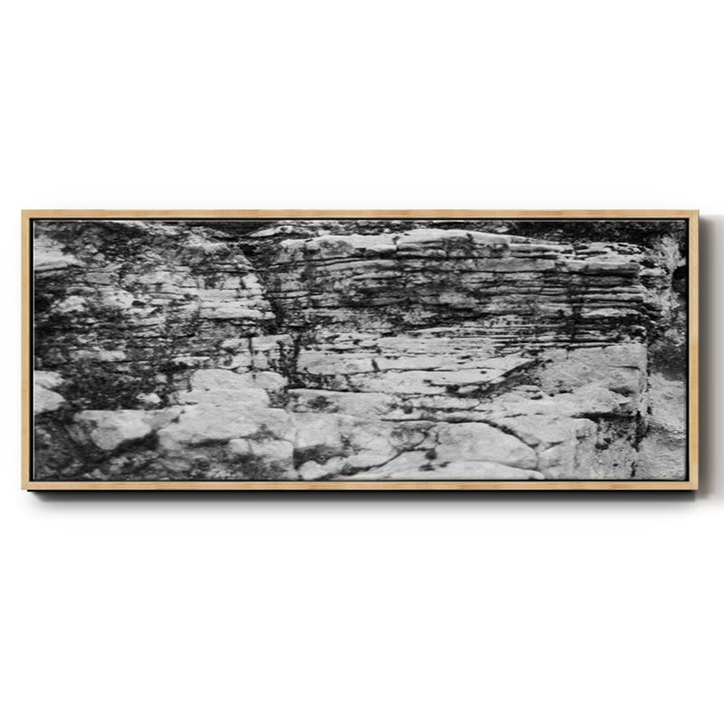 Found Textures XVIII- Framed Canvas, 20" H x 50" W