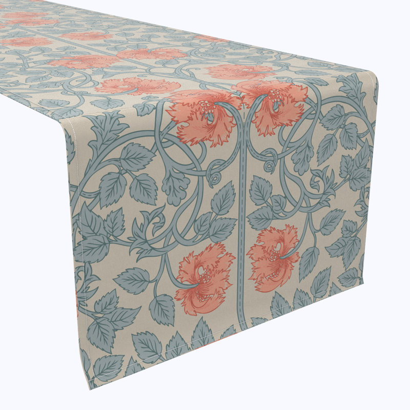 Fabric Textile Products, Inc. 100% Cotton Floral Fabric Table Runner, 16" x 90"
