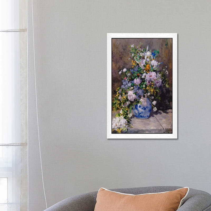 Spring Bouque (grande Vaso Di Fiori) by Pierre-Auguste Renoir - Painting on Canvas, White, 101.6 cm H x 66.04 cm W
