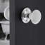 Classic Rosette with White Porcelain Door Knob-934348085