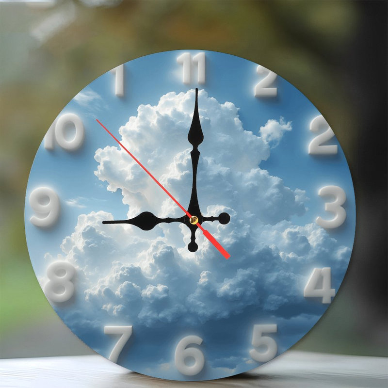 Horloge murale nuage