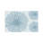 Light Blue Minimalist Floral Area Rug, 5' x 7' for Bedroom & Nursery