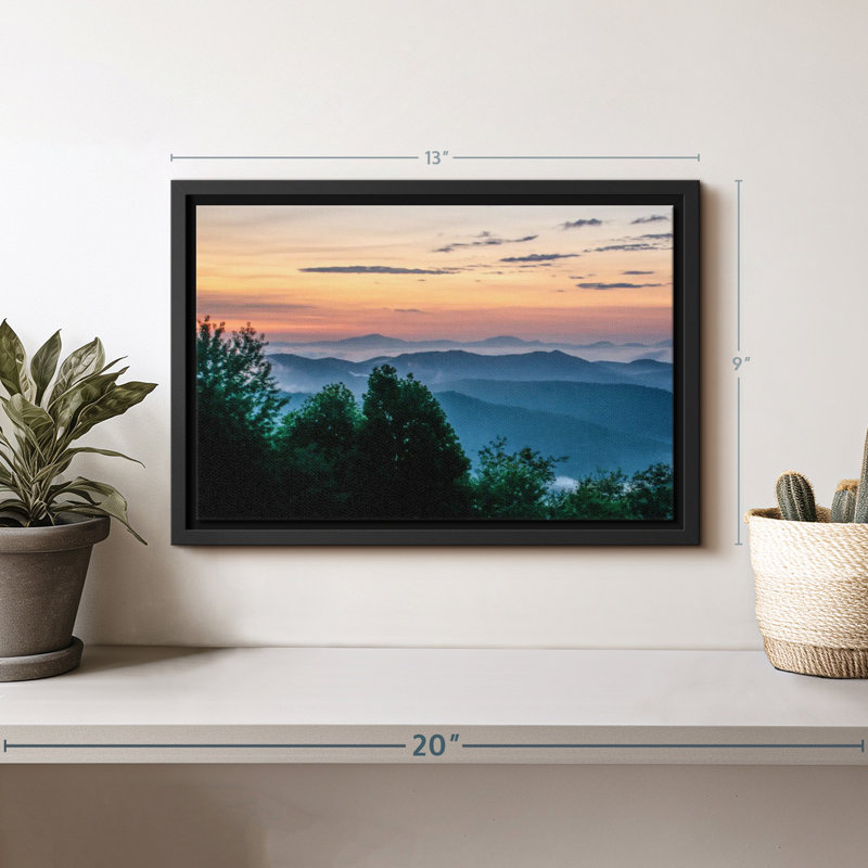Nature «Blue Ridge Canvas Print», H 9 po x l 13 po