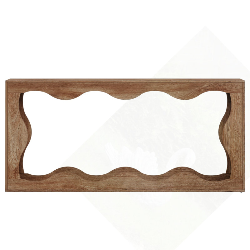 Minimalist Sofa Table Behind Couch For Entryway, Hallway, Living Room, Home Office, Wood