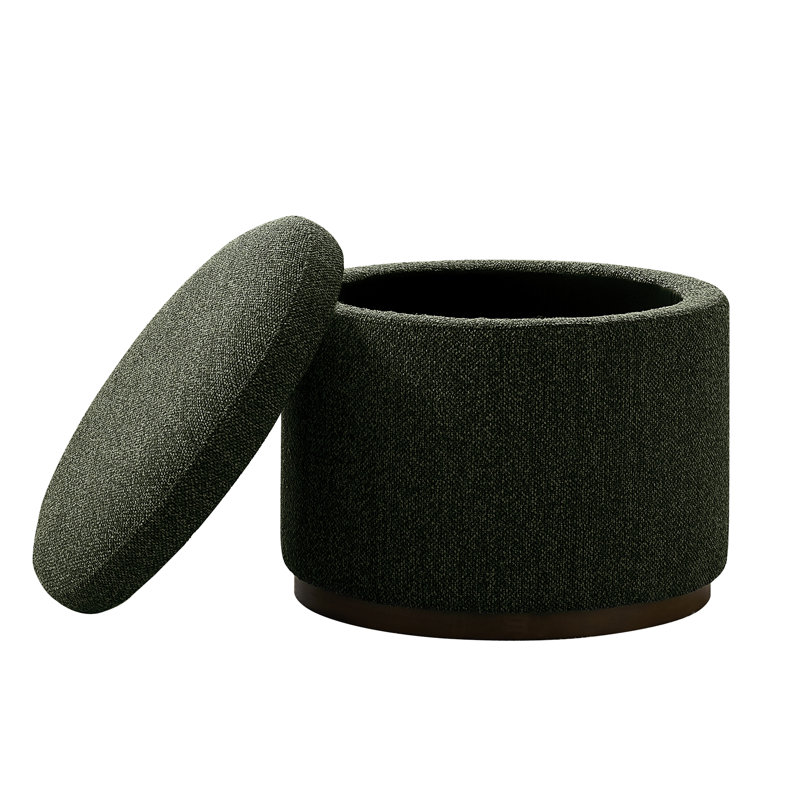Repose-pieds rond 19,9 po avec rangement, Vert