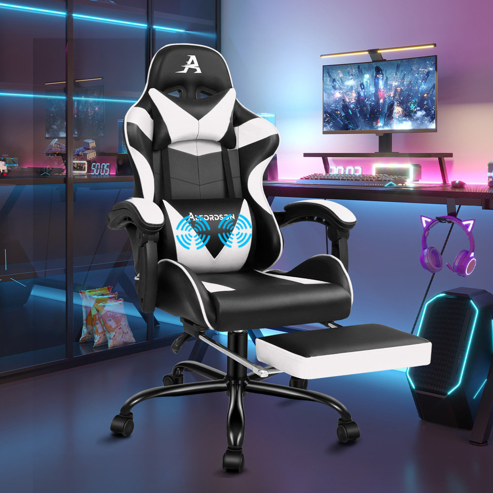 Gaming Racing Chair With Footrest