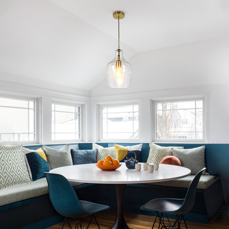 1 - Light Dimmable Glass Pendant Light
