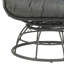Chaise de patio en osier et table d'appoint Orsina
