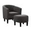 Fauteuil demi-tonneau avec repose-pieds Aricely-1750862881