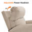 Fauteuil inclinable électrique oscillant pivotant avec appui-tête et support pour téléphone, tissu-137866272