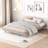 Modern Design Floating Platform Bed Frame-250783143