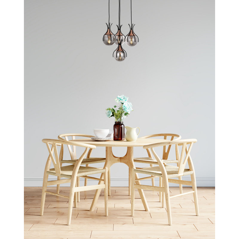 Hammondale 4 - Light Gold Cluster Pendant, Black