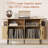 Mid-Century Turntable Stand With Sliding Doors - Large Vinyl Record Storage Cabinet For Living Room & Bedroom-61306265