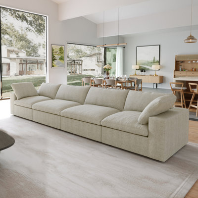 Canapé modulaire rembourré 4 places