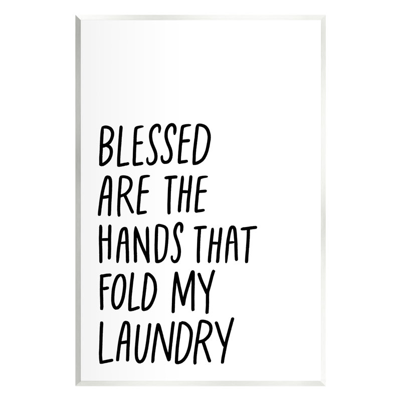 «Hands That Fold Laundry» par Doodles. Impression graphique, H 19 po x l 13 po x P 0,5 po, Mdf