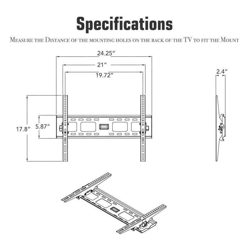 Rebuyhome Single Screen Wall Mount