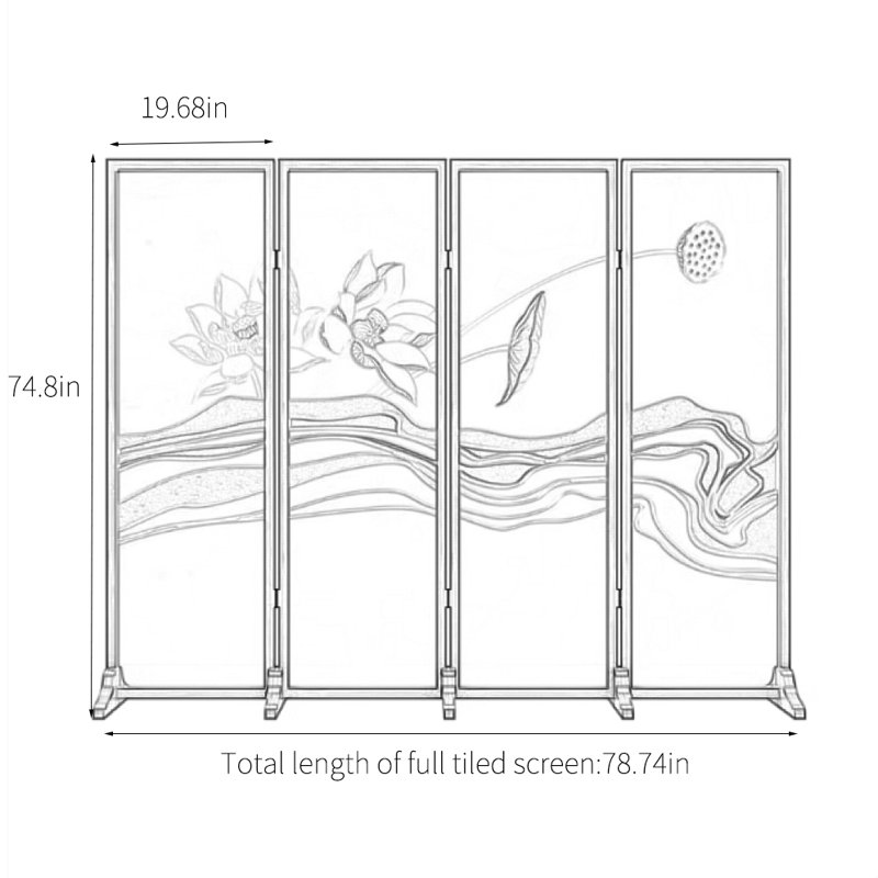 Ansumana, 74.8" H x 78.74" W x 1.37" D
