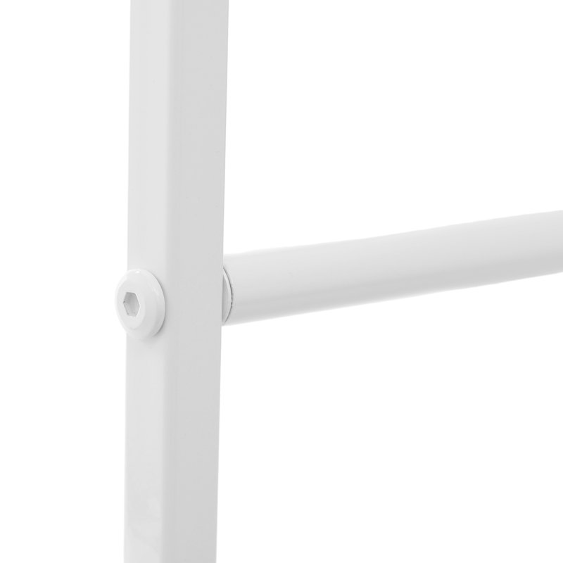 7-Tier Wall Mounted Towels Storage Rack, White