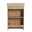 Meuble-lavabo autoportant avec lavabo en céramique et support de rangement 23 po Larry-123844663