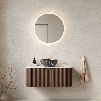 Meuble-lavabo mural minimaliste en céramique de haute qualité Chrisiyah