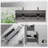 24"-72" Floating Single/ Double Bathroom Vanity Wall-Mounted Vanity with Integrated Quartz Top, 1/2 Basins, 2/4 Soft Close Drawers-523937963