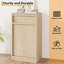 Tilt-Out Trash Cabinet, Hidden Pet-Proof Garbage Can Cabinet for Kitchen