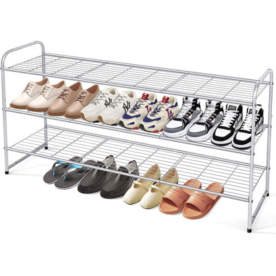 24 Pair Stackable Shoe Rack