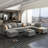 Tremee U-shaped Modular Sectional Sofa with Chaise-1479947104