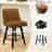 Novogratz 360° Swivel Bar & Counter Stools - Solid Wood Frame(Set Of 3)-1077319177
