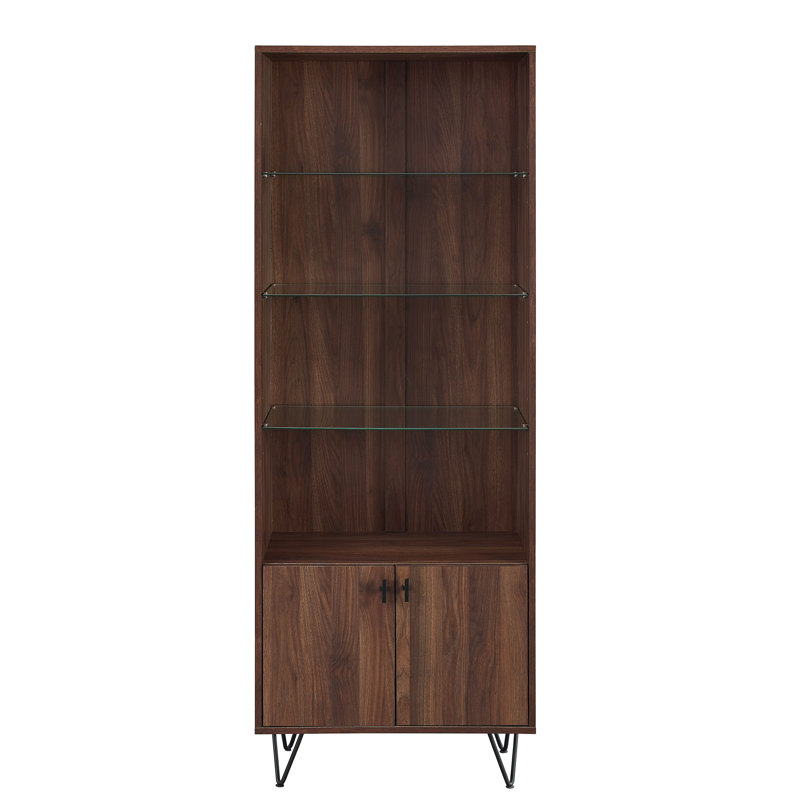 Babich Storage Bookcase, Dark Walnut