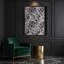 "Abstract Florals 7", art mural sur toile grise-937389368
