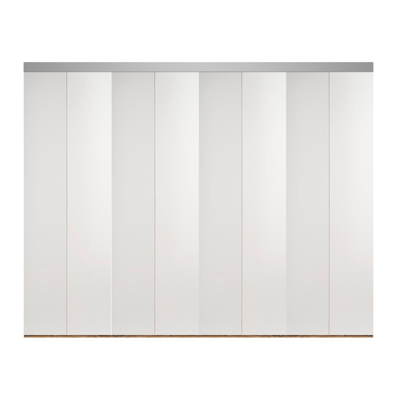 Intérieur en bois aggloméré lisse encastré lisse, Chrome, 120 po x 96 po
