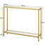 Karmakar 100cm Glass Top Console Table-1089053387