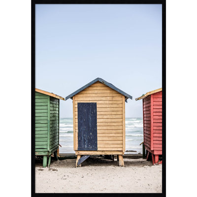 Yellow Hut by Shot by Clint Wood Framed Wall Art Print