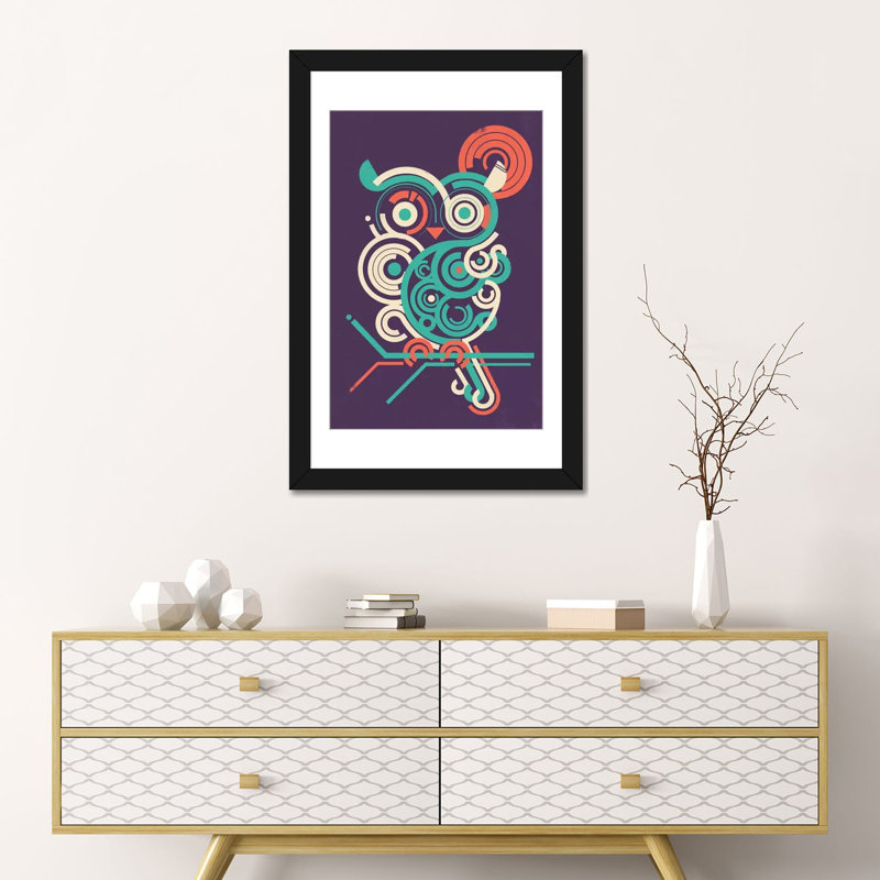 « hibou 2,0 », impression sur toile tendue, H 26 po x l 18 po x P 1,5 po, Toile avec cadre noir