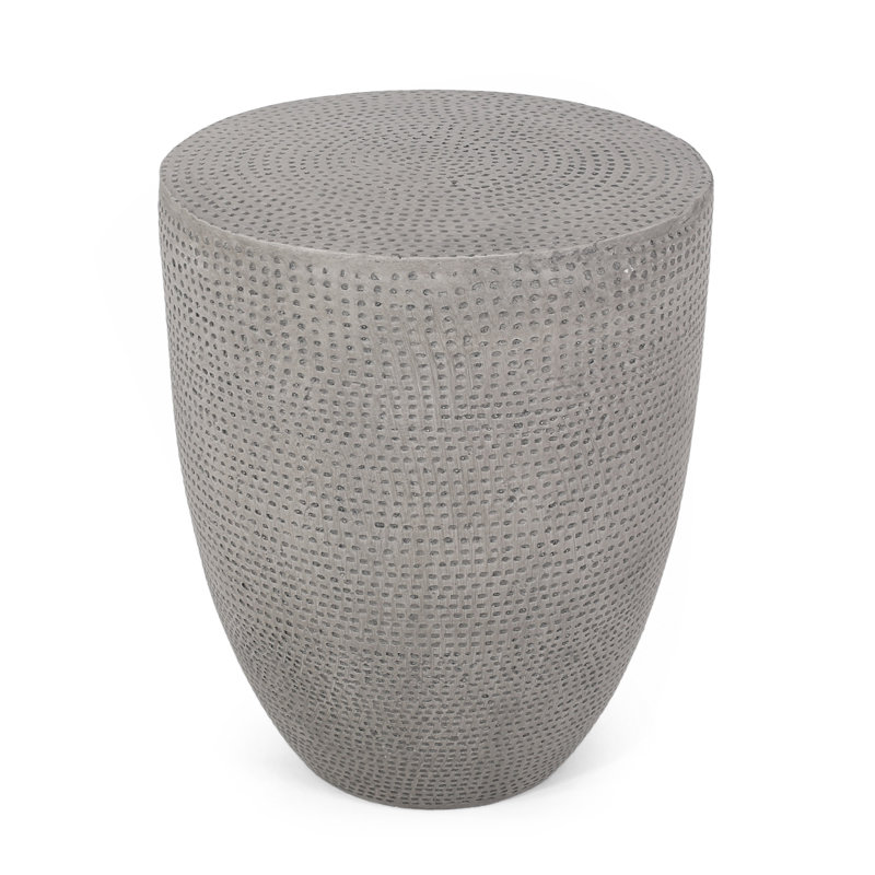 Outdoor Lightweight Concrete Side Table