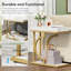 Table d'appoint en forme de C