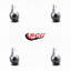 Ensemble de 4 roulettes rondes en métal 2 po - Tige filetée 3/8 po - SCC-101283391