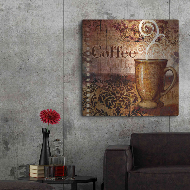 «Coffee 4 Coffee» par Viv Eisner, H 36 po x l 36 po x P 0,13 po