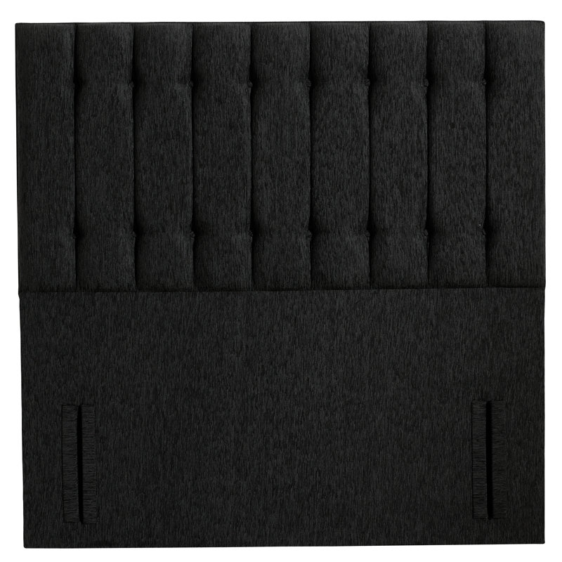 Maura Upholstered Headboard, Black, Super King (6')